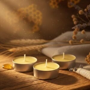 Bičių vaško žvakutės Įsižeminimui