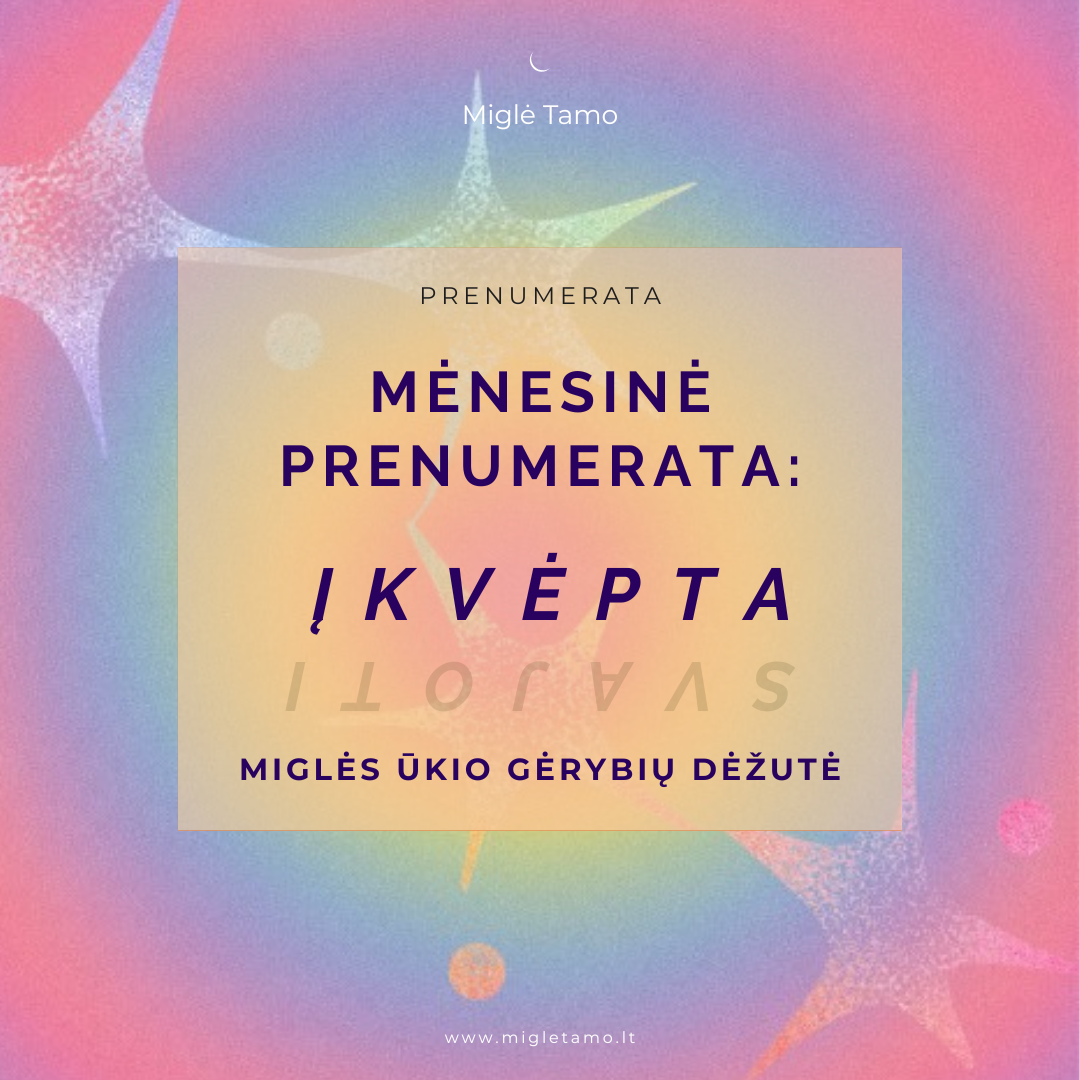 Prenumerata „Įkvėpta Svajoti“ 3mėn.